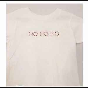 Rhinestone Christmas Ho Ho Ho T-shirt- Size 2T